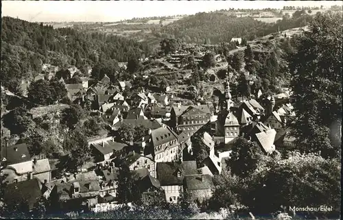 Monschau Teilansicht Monschau Kirche Kat. Monschau