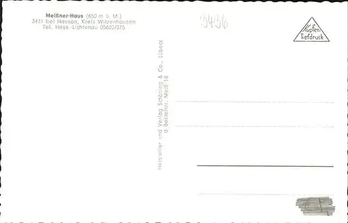 Hausen Witzenhausen Meissner Haus Sender Kat. Hessisch Lichtenau