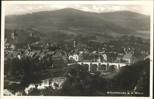 Witzenhausen Teilansicht Witzenhausen Werra Bruecke Kat. Witzenhausen