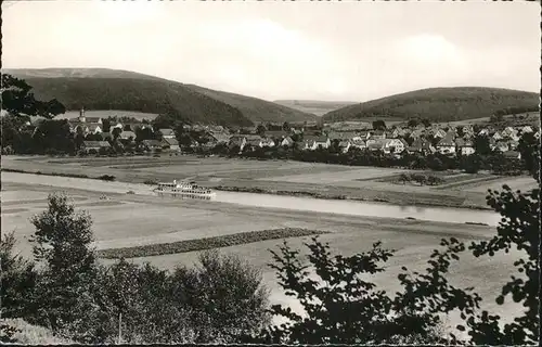 Lippoldsberg Teilansicht Lippoldsberg Weser Kat. Wahlsburg