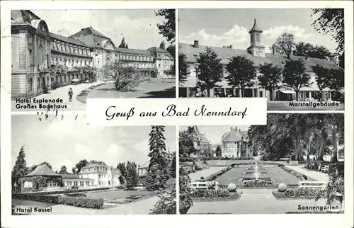 Bad Nenndorf Hotel Kassel Sonnengarten Marstallgebaeude Hotel Esplanade Kat. Bad Nenndorf