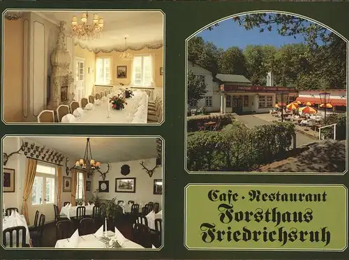 Friedrichsruh Aumuehle Cafe Forsthaus Friedrichsruh / Aumuehle /Herzogtum Lauenburg LKR