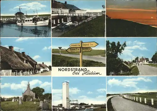 Nordstrand Suederhafen Haus auf Aussendeich Suederhafen Kat. Nordstrand