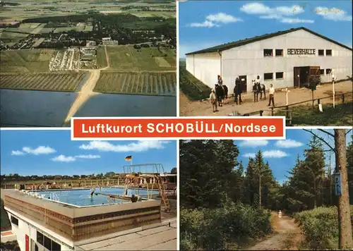 Schobuell Husum Schwimmbad Luftbild / Schobuell /Nordfriesland LKR