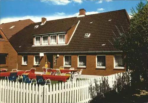 Hallig Hooge Hanswarft Gasthaus zum Seehund Kat. Hooge