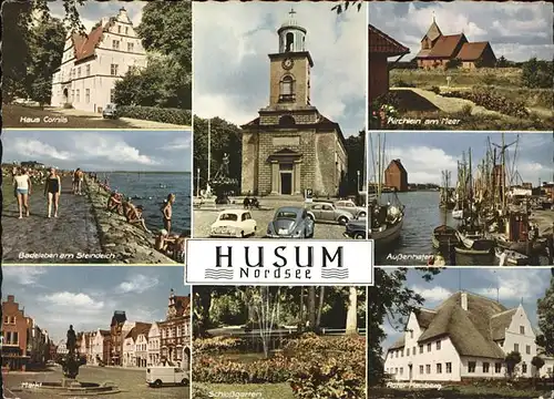 Husum Nordfriesland Markt Schlossgarten Aussenhafen Haus Cornils / Husum /Nordfriesland LKR