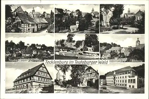 Tecklenburg Suedseite Nordseite Genesungsheim Jugendherberge Kat. Tecklenburg