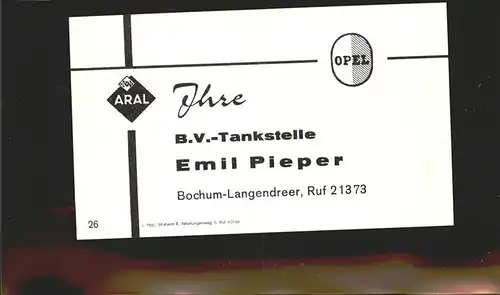 Langendreer ARAL B.V. Tankstelle Kat. Bochum