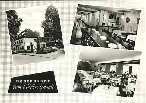 Kirchhoerde Restaurant zum Kuehlen Grunde Kat. Dortmund