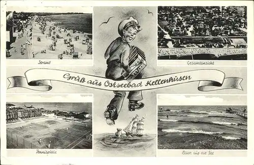 Kellenhusen Ostsee Tennisplatz Strand Baden Kat. Kellenhusen (Ostsee)