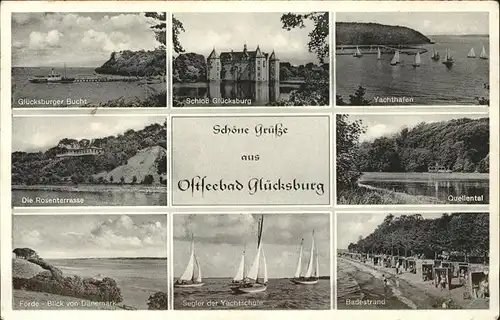 Gluecksburg Ostseebad Schloss Segeln Strand  / Gluecksburg (Ostsee) /Schleswig-Flensburg LKR