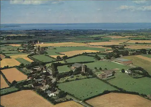 Scheersberg Fliegeraufnahme Gasthof Thomsen Kat. Steinbergkirche