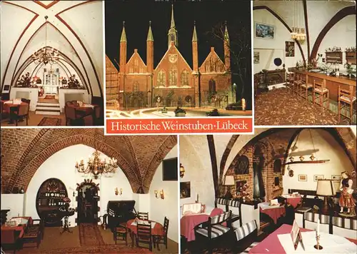 Luebeck Historische Weinstuben Berger Kat. Luebeck