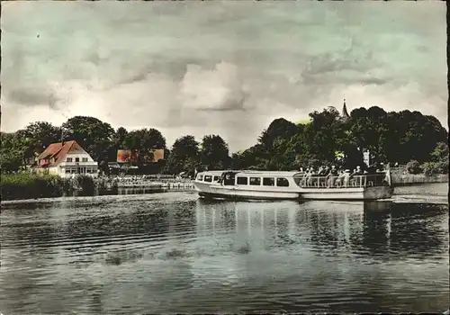 Hutzfeld Kurort Bosau am Gr. Ploener See Gasthaus Frohsinn Seefrieden Schiff Kat. Bosau