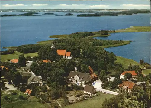 Bosau Fliegeraufnahme Gasthaus zum Frohsinn Seefrieden Kat. Bosau