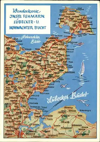 Luebeck Luebecker Bucht Landkarte Kat. Luebeck