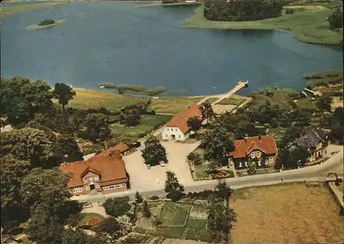 Bosau Fliegeraufnahme Gasthaus Zum Frohsinn Seefrieden Kat. Bosau