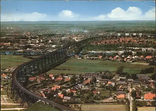 Rendsburg Fliegeraufnahme Hochbruecke Nord Ostsee Kanal Kat. Rendsburg