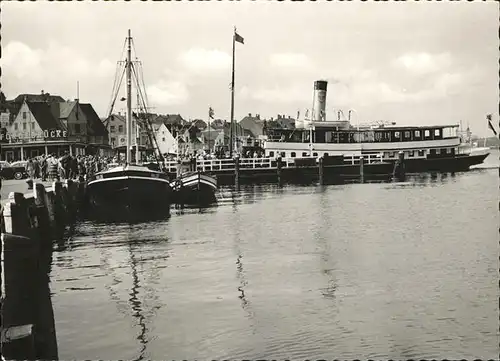 Flensburg Foerdebruecke Schiffe Kat. Flensburg