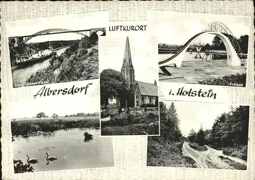 Albersdorf Nord Ostsee Kanal Freibad  Kat. Albersdorf