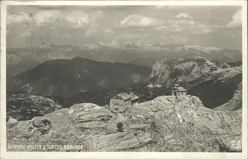 Simonyhuette Todtes Gebirge Kat. Hallstatt