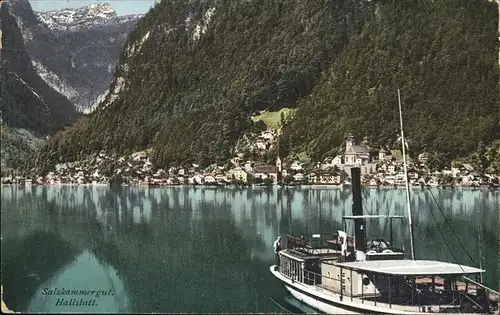 Hallstatt Salzkammergut Dampfschiff Salzkammergut / Hallstatt /Traunviertel