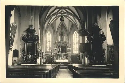 Taufkirchen Pram Kirche Innen Altar Kat. Taufkirchen an der Pram