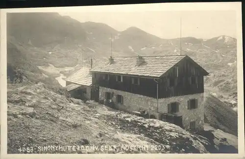 Simonyhuette Sekt. Austria Huette Kat. Hallstatt