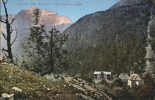 Weissbach Lofer Gasthof zum Auvogel / Weissbach bei Lofer /Pinzgau-Pongau