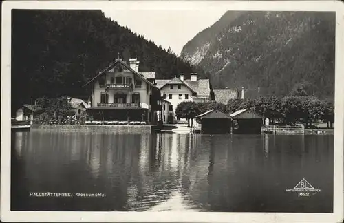 Hallstatt Salzkammergut Hallstaettersee Gosaumuehle / Hallstatt /Traunviertel