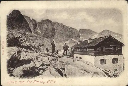 Simonyhuette Wanderer Kat. Hallstatt