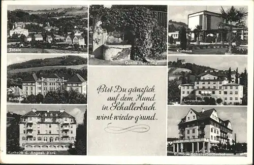 Bad Schallerbach Linzerheim Kurhaus Quelle  Kat. Bad Schallerbach