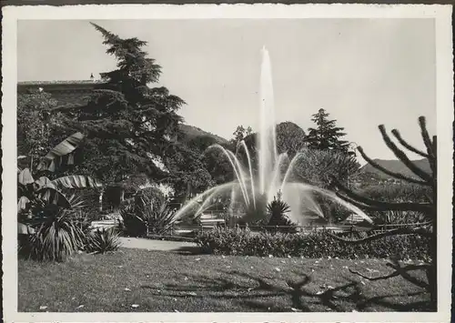 Lugano Fontana Giardini pubblici Kat. Lugano