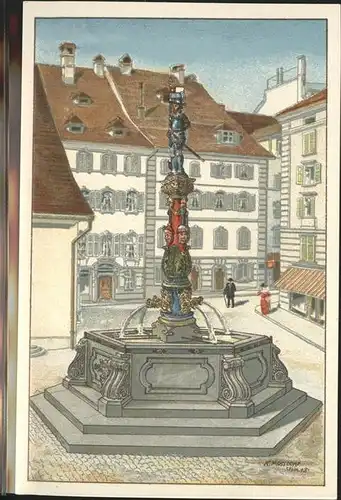 Luzern LU Brunnen Kat. Luzern