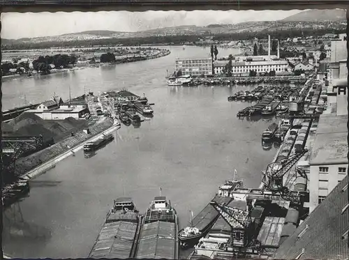 Basel BS Rheinhafen Teilansicht Kat. Basel