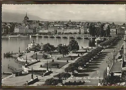 Geneve GE Mont Blanc Quai Kat. Geneve