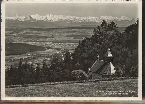 Magglingen Alpen Kirche Feldpost Kat. Magglingen