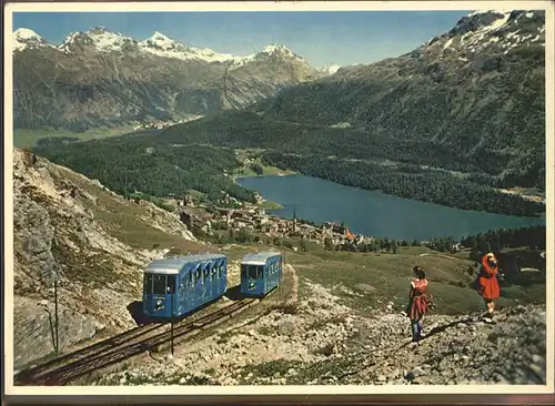 St Moritz GR Vorviglia Bahn Piz Languard Kat. St Moritz