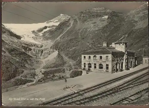 Alp Gruem Piz Palue Eisenbahnstrecke Kat. Alp Gruem