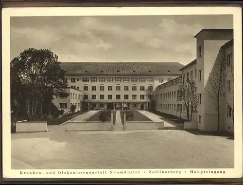 Zollikerberg Kranken Diakonissenanstalt Neumuenster Haupteingang Kat. Zollikerberg