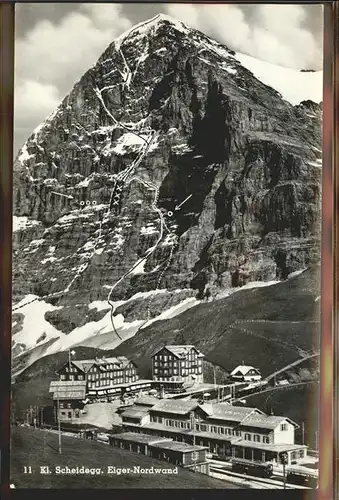 Scheidegg BE Klein Scheidegg Eiger Nordwand Kat. Scheidegg