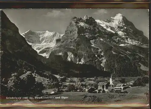 kk06097 Grindelwald Fiescherhoerner Eiger Kategorie. Grindelwald Alte Ansichtskarten