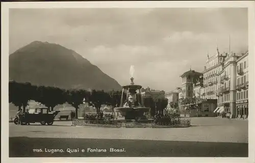 Lugano Quai e Fontana Bossi Kat. Lugano