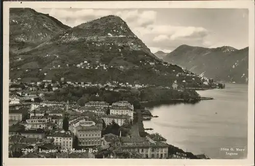 Lugano col Monte Bre Kat. Lugano