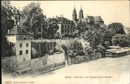 Basel BS Muenster Deutschritter Garten Kat. Basel
