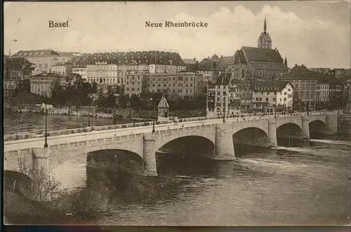 Basel BS Neue Rheinbruecke Kat. Basel