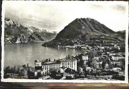 Lugano col Monte S. Salvatore Kat. Lugano