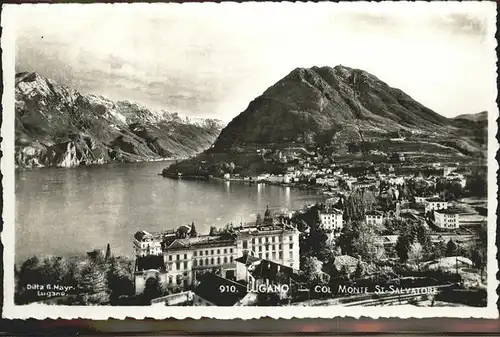 Lugano col Monte S. Salvatore Kat. Lugano