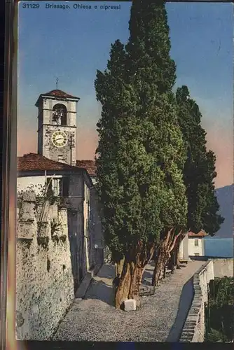 Brissago Chiesa cipressi / Brissago /Bz. Locarno