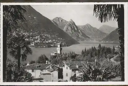 Lugano Paradiso sfondo di Porlezza Kat. Lugano Paradiso